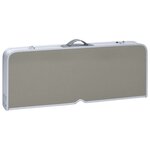 vidaXL Table pliable de camping avec 4 sièges Acier Aluminium