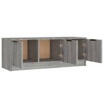 vidaXL Meuble TV Sonoma gris 102x35x36 5 cm Bois d'ingénierie