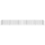 vidaXL Lit surélevé à gabion Acier galvanisé 450x50x50 cm