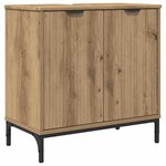 vidaXL Meuble de Lavabo de Salle de Bain avec stockage chêne artisanal