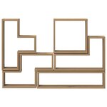 vidaXL Cube mural chêne artisanal 96 x 12 x 64 cm Bois d'ingénierie