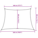 vidaXL Voile d'ombrage 160 g/m² Beige 4/5x3 m PEHD