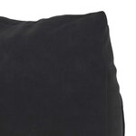 vidaXL Coussin de Dos Noir 60 x 20 x 50 cm Tissu en velours côtelé