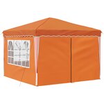 vidaXL Tente de fête pop-up 288 x 288 x 245 cm Orange Tissu Oxford