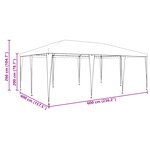 vidaXL Tente de fête Anthracite 6x4 m PE