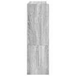 vidaXL Étagère à chaussures sonoma gris 80x25x81 cm bois d'ingénierie