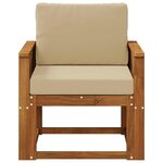 vidaXL Sofa de milieu extérieur Bois d'Acacia Massif Naturel