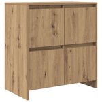 vidaXL Buffet 2 Pièces Chêne artisanal 70 x 41 x 75 cm Bois d'ingénierie