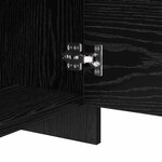 vidaXL Meuble TV Chêne noir 90 x 35 x 40 cm Bois d'ingénierie