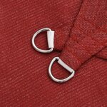 vidaXL Voile d'ombrage 160 g/m² Rouge 2x2 5 m PEHD