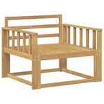 vidaXL Sofa de milieu extérieur Bois d'Acacia Massif Blanc