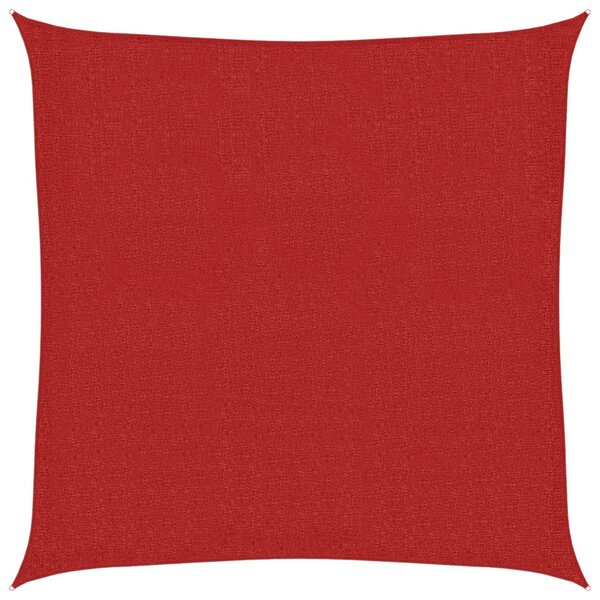 vidaXL Voile d'ombrage 160 g/m² Rouge 3 6x3 6 m PEHD
