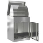 vidaXL Boîte de dépôt de colis Noir 44 x 35 x 59 cm Acier galvanisé