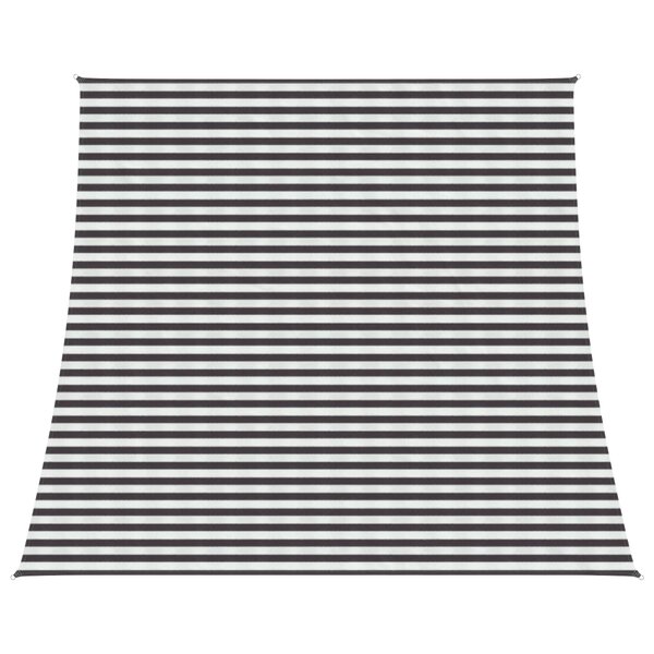 vidaXL Voile d'ombre 4 / 5 x 4 m HDPE Rectangulaire Anthracite et blanc