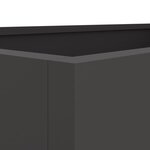 vidaXL Jardinière noir 62x40x39 cm acier laminé à froid