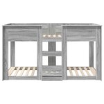 vidaXL Lit Superposé pour Enfants Gris Sonoma 90 x 200 cm