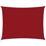 vidaXL Voile de parasol Tissu Oxford rectangulaire 2x3 m Rouge