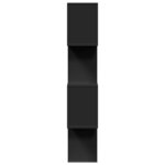 vidaXL Étagère séparatrice de pièce à 4 niveaux noir 70x24x129 cm