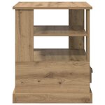 vidaXL Cabinet de chevet avec tiroir chêne artisanal 50 x 50 x 60 cm