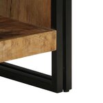 vidaXL Table basse 50x50x38 cm bois de manguier massif brut