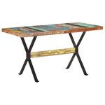 vidaXL Table de salle à manger 140x70x76cm Bois de récupération massif