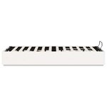 vidaXL Cadre de lit ottoman Blanc 140 x 200 cm Pin massif