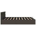 vidaXL Cadre de lit à rangement hydraulique sans matelas 160x200 cm