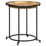 vidaXL Ensemble de table d'appoint 2 Pièces bois massif de manguier