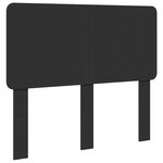 vidaXL Cadre de lit avec tiroir Noir 135 x 190 cm Bois d'ingénierie