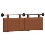 vidaXL Tête de lit suspendue Marron PU antique