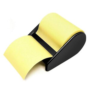 Dévidoir avec notes repositionnables, 60 mm x 10m, jaune (rouleau 10 mètres)