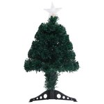 vidaXL Arbre de Noël pré-éclairé avec support 64 cm fibre optique