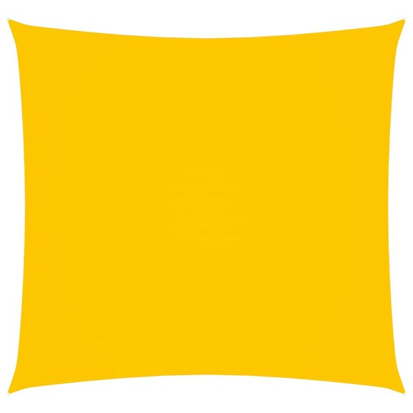 vidaXL Voile de parasol Tissu Oxford carré 5x5 m Jaune