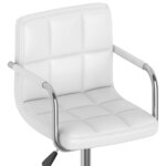 vidaXL Chaises à manger pivotantes lot de 6 blanc similicuir