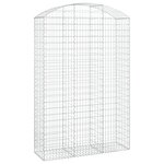 vidaXL Panier de gabions arqué 150x50x220/240 cm Fer galvanisé