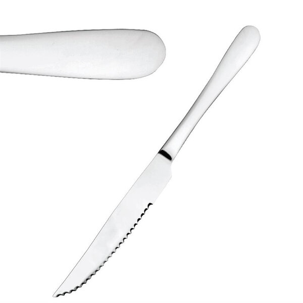 Couteau à steak buckingham en inox l 234 mm - lot de 12 - olympia -  - acier inoxydable 234