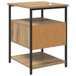 vidaXL Cabinet de chevet 2 Pièces chêne artisanal 40 x 42 x 56 cm