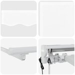vidaXL Auvent rétractable électrique Blanc 4 × 3 5 m