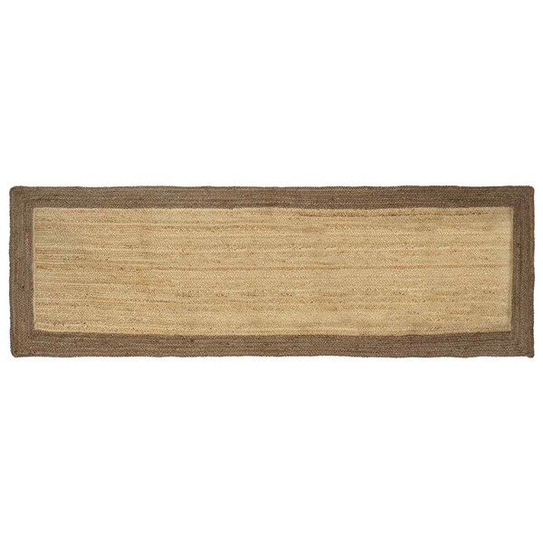 vidaXL Tapis de surface Gris 80 x 250 cm Jute