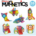 Jeu éducatif - Jeu de construction - Magnetics - 26 pièces - 3D - Dès 3 ans - Educa