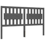 vidaXL Cadre de lit sans matelas gris bois de pin massif
