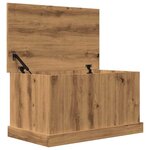vidaXL Boîtes de rangement chêne artisanal 70x40x38 cm bois ingénierie