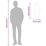 vidaXL Miroir mural Doré 60x25 cm