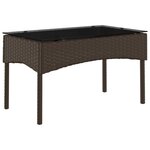 vidaXL Ensemble de canapé de jardin 2 Pièces Marron et rouge polyrotin