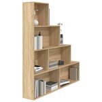 vidaXL Bibliothèque/Séparateur de pièce Chêne sonoma Bois d'ingénierie
