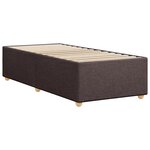 vidaXL Cadre de lit Marron foncé 90x200 cm Tissu