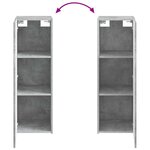 vidaXL Cabinet de Salle de Bain Mural Gris béton 33 x 34 5 x 100 cm