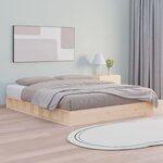 vidaXL Cadre de lit sans matelas 140x200 cm bois massif