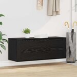 vidaXL Cabinet à chaussures avec étagère Chêne noir 100 x 35 x 38 cm
