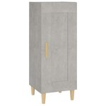 vidaXL Buffet Gris béton 34 5x34x90 cm Bois d'ingénierie